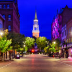 Vermont Town city lights